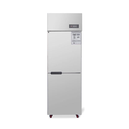 24-Inch Commercial 15 Cu.Ft Stainless Steel Reach-In Refrigerator with Two Split Doors