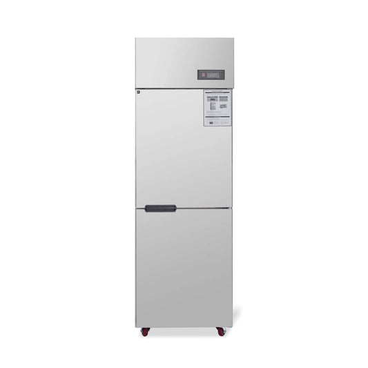 24-Inch Commercial 15 Cu.Ft Stainless Steel Reach-In Refrigerator with Two Split Doors
