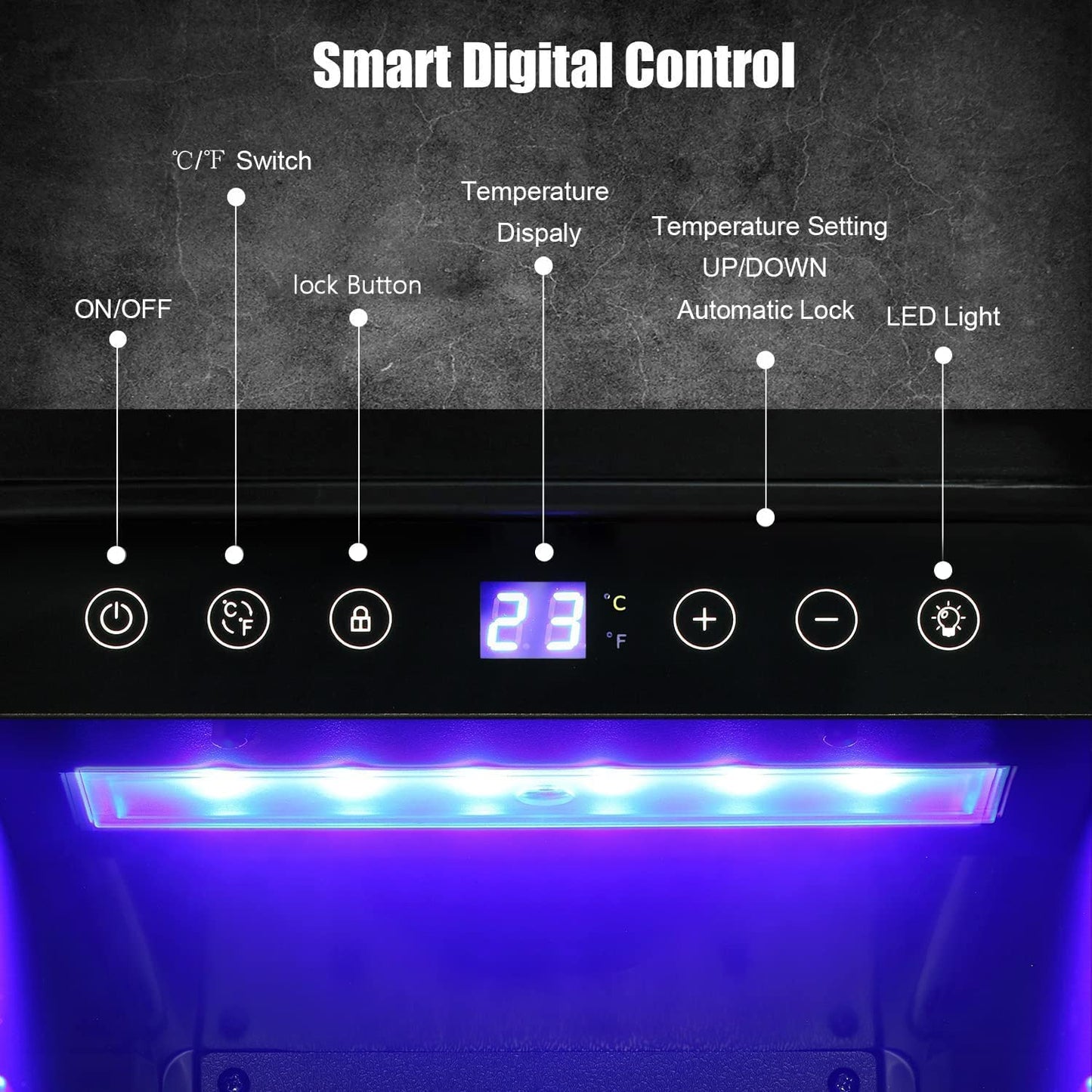 24 Inch Dual Zone Wine Fridge Refrigerator W51115