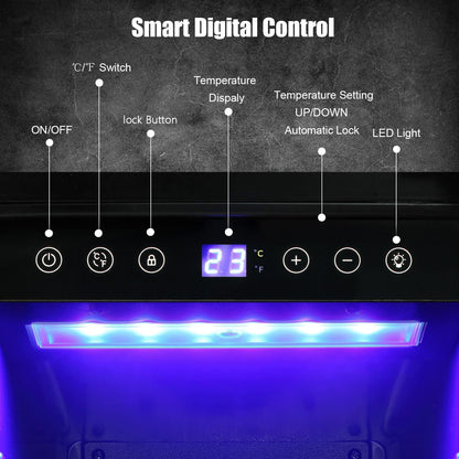 24 Inch Dual Zone Wine Fridge Refrigerator W51115