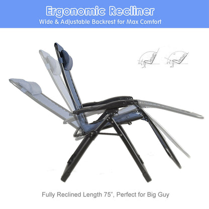 Oversize Lounge Chair with Cup Holder of Heavy Duty for Outdoor