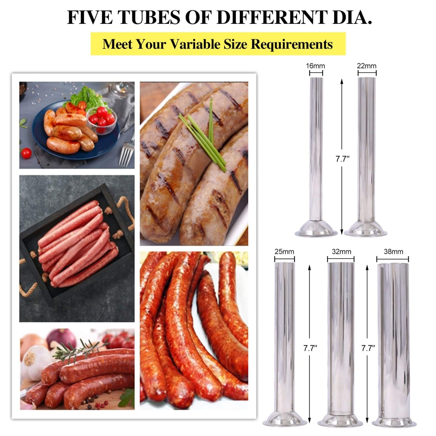 25L Commercial Electric Stainless Steel Sausage Maker Stuffer