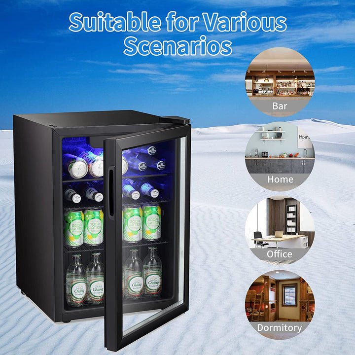 2.6 CU. FT. Wine Cooler Beverage Mini Fridge Refrigerator W5870BH