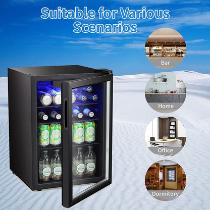 2.6 CU. FT. Wine Cooler Beverage Mini Fridge Refrigerator W5870BH