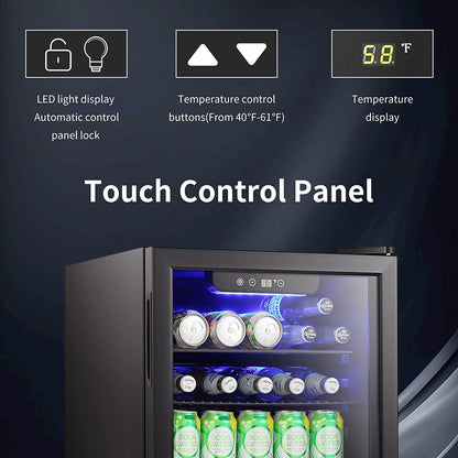 2.6 CU. FT. Wine Cooler Beverage Mini Fridge Refrigerator W5870BH