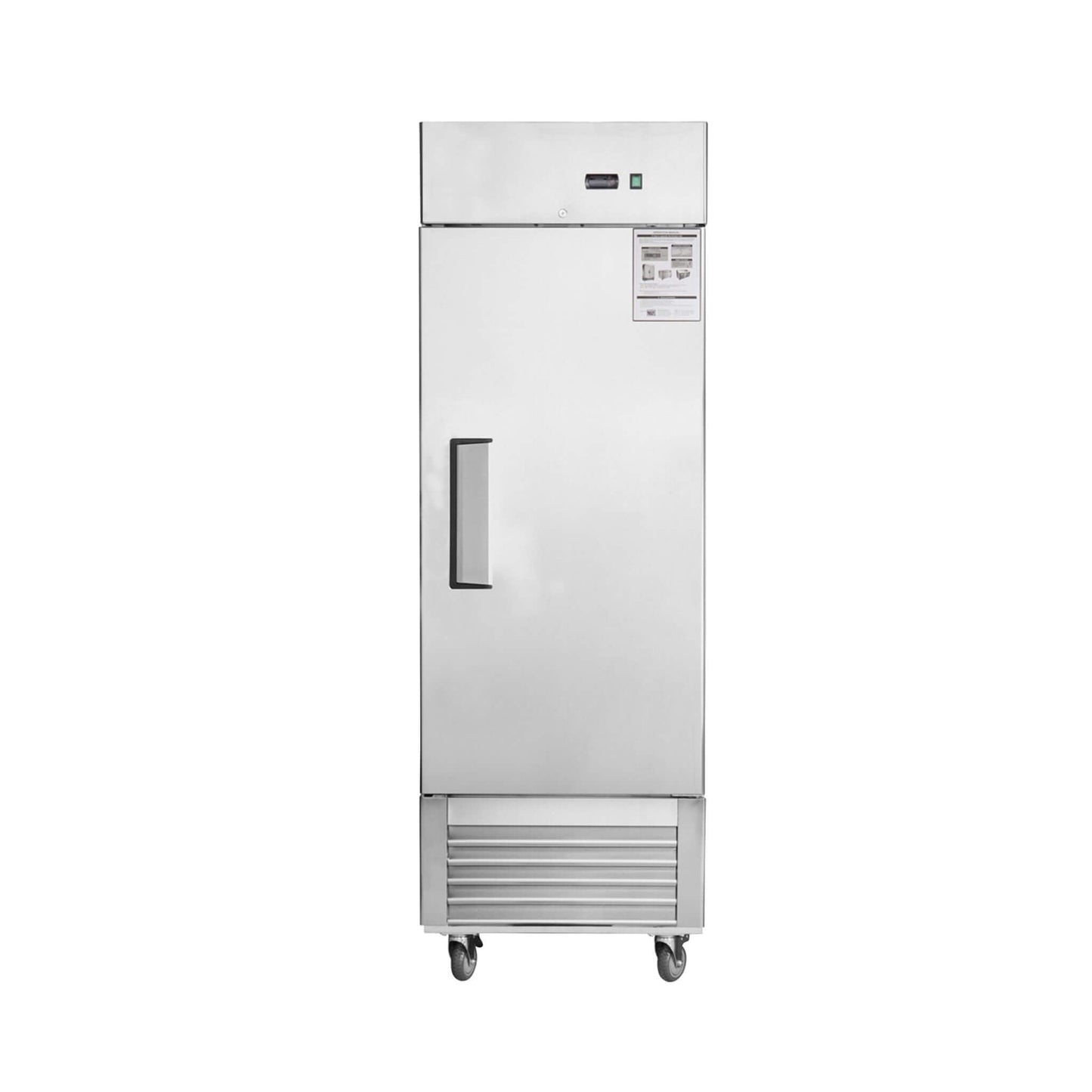 Heavy-Duty 27-Inch 8.7 Cu.Ft Commercial Upright Stainless Steel Reach-In Freezer