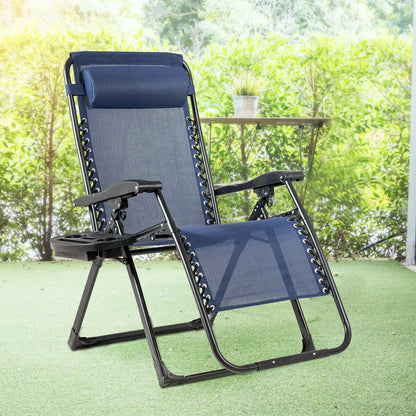 Oversize Lounge Chair with Cup Holder of Heavy Duty for Outdoor