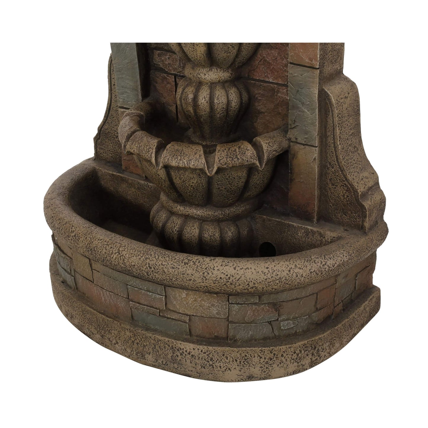 Alora 29-Inch Tall Outdoor Weather-Resistant Faux Stone Floor Water Fountain