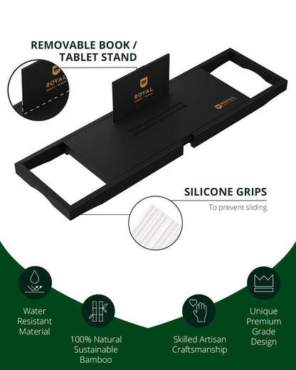 Bathtub Caddy Tray Lite, Black