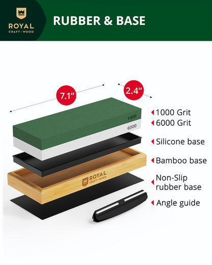 Whetstone Knife Sharpening Kit, White/Green