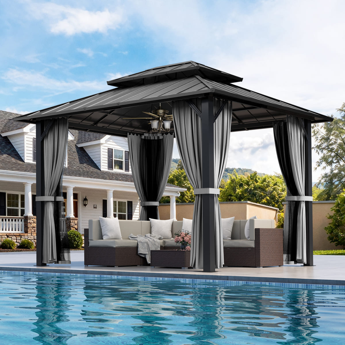 Aera Permanent 10FT x 12FT Hardtop Gazebo