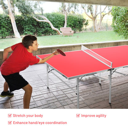 60 Inch Portable Tennis Ping Pong Folding Table with Accessories