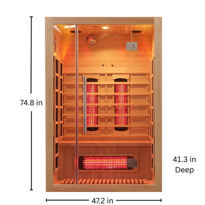 BKX Full Spectrum Infrared Sauna - Core Series - 2 Person