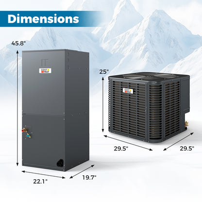 2 to 3 Ton 18.6-20 SEER2 Central Air Conditioner with Variable Speed