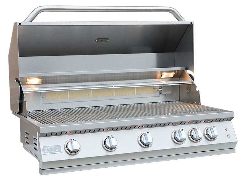 KoKoMo Grills 40-Inch Professional 87K BTU LP NG 5 Burner Built-In Stainless Steel Gas Grill