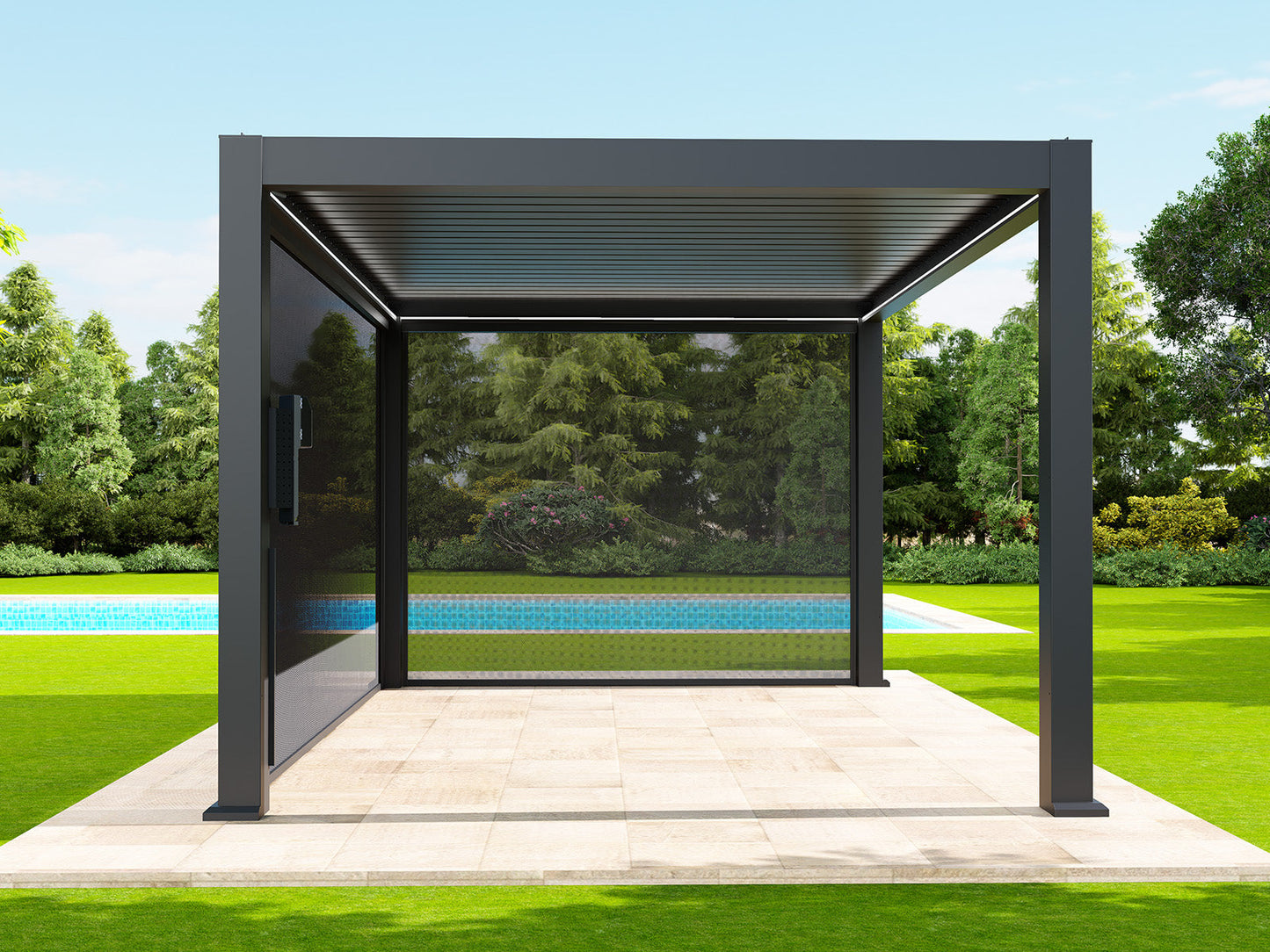 Manual Roller Shades for FlexPatio Pergolas