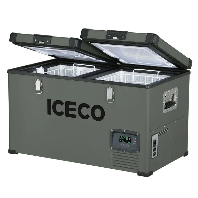 ICECO Dual Zone Metal Freezer with Cover 60LT