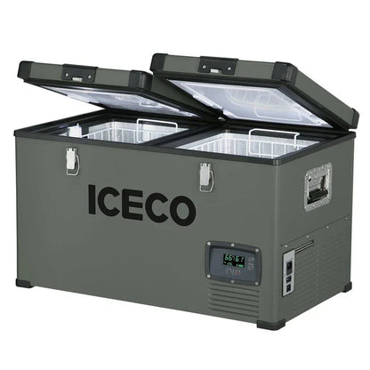 ICECO Dual Zone Metal Freezer with Cover 60LT
