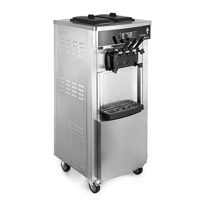 3-Flavor Commercial Stainless Steel Soft Serve Ice Cream & Frozen Yogurt Maker Machine
