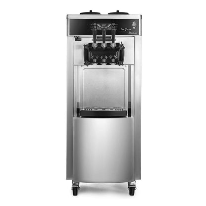 3-Flavor Commercial Stainless Steel Soft Serve Ice Cream & Frozen Yogurt Maker Machine