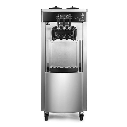 3-Flavor Commercial Stainless Steel Soft Serve Ice Cream & Frozen Yogurt Maker Machine