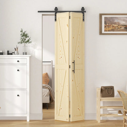 30in x 84in Bifold Barn Door with Hardware Kit