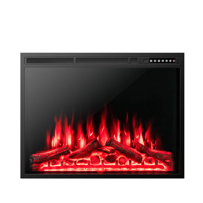 34"-37" Inch Electric Fireplace Recessed with Adjustable Flames