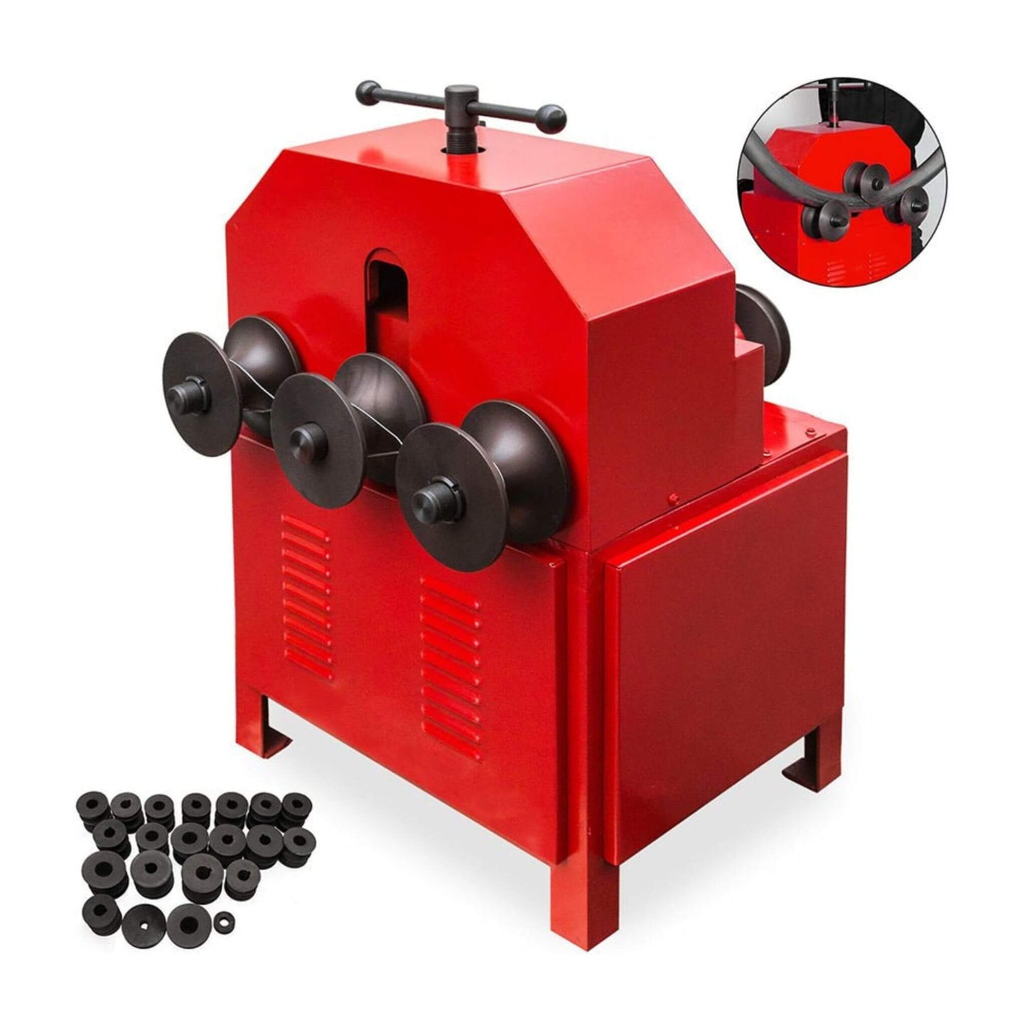 35-Inch Heavy-Duty Electric Multi-Function Industrial Square Pipe Tube Bender Machine with Die Set