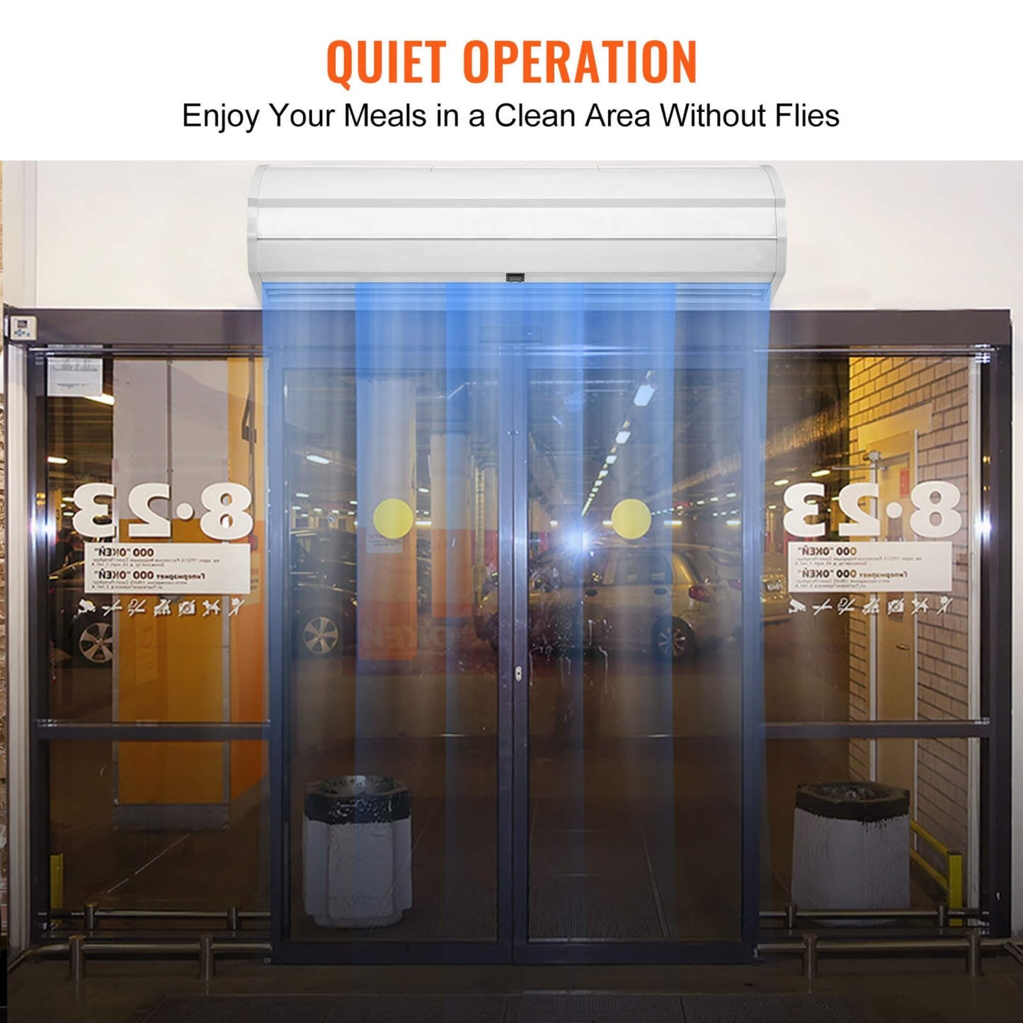 36-Inch 110V Commercial 2-Speed 900CFM Indoor Wall-Mounted Air Curtain