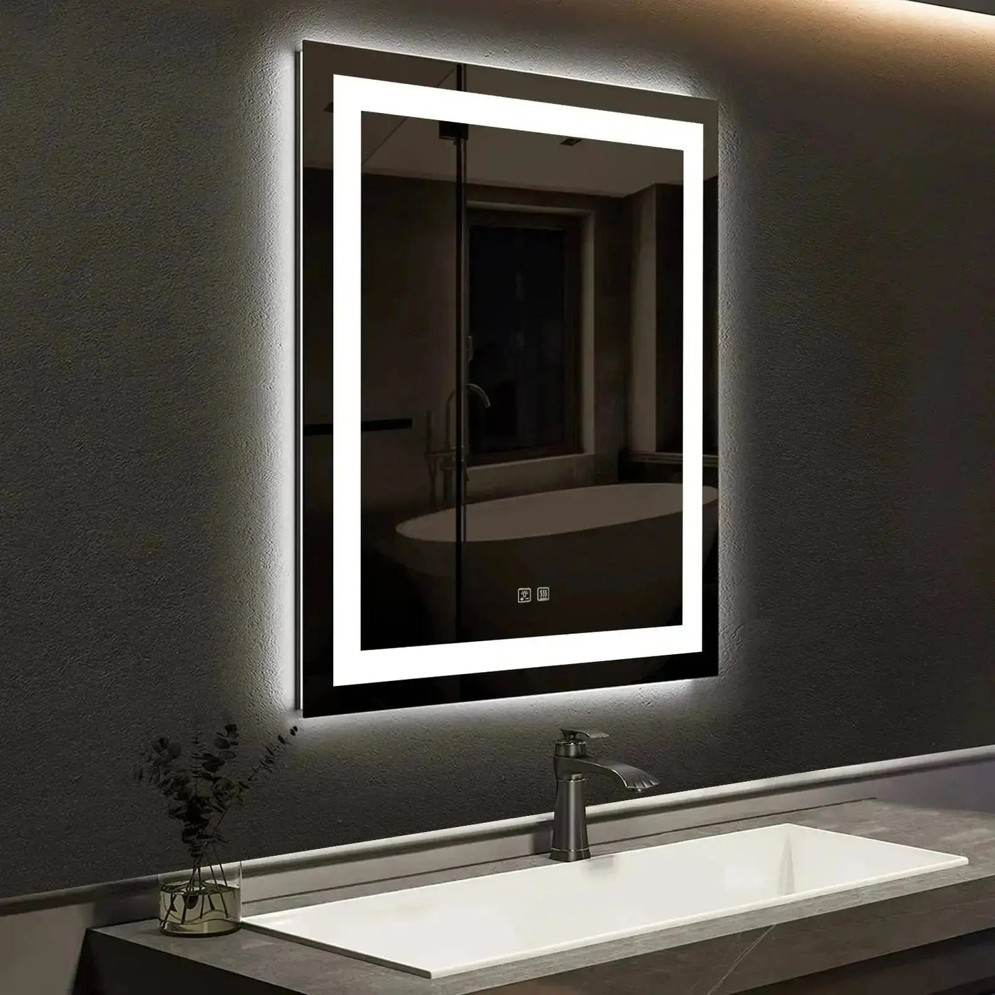 20" x 28"  Inch Center Glow LED Bathroom Mirror