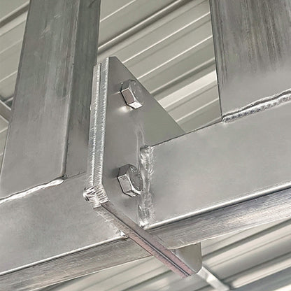 36' x 40' FT Heavy-Duty Weather-Resistant Galvanized Steel Container Roof Kit [No Containers]