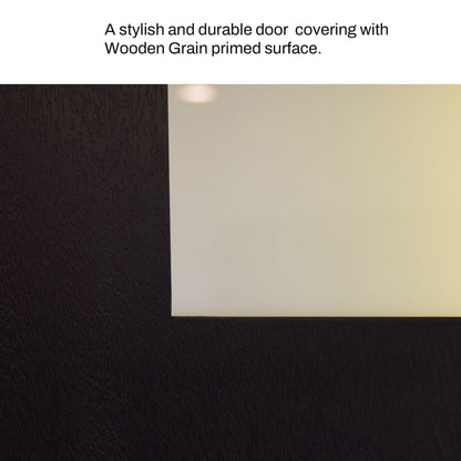 36" x 80" Inch Nuvia Modern Black Left Inswing Fiberglass Entry Door with 4-9/16 White Vinyl Frame