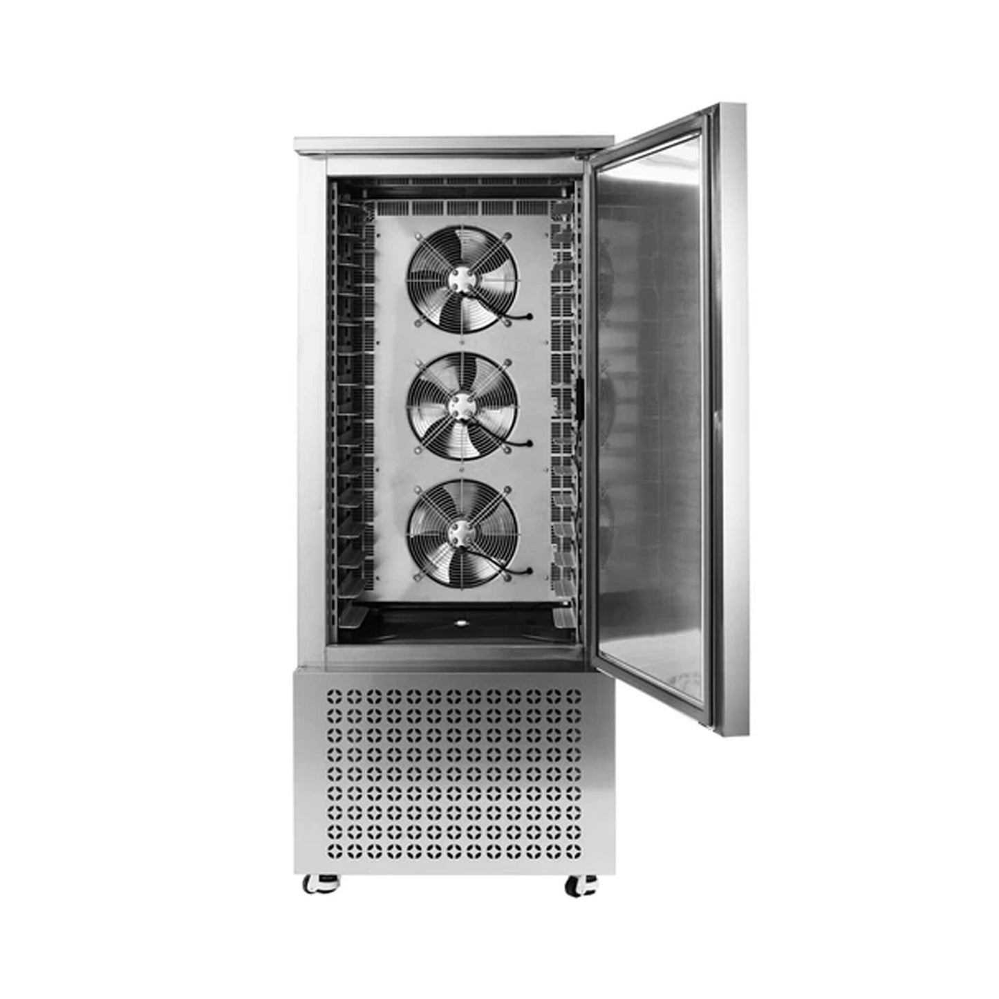 370L Commercial Freestanding Blast Freezer With 15 Trays For Chilling Seafood & Gelato