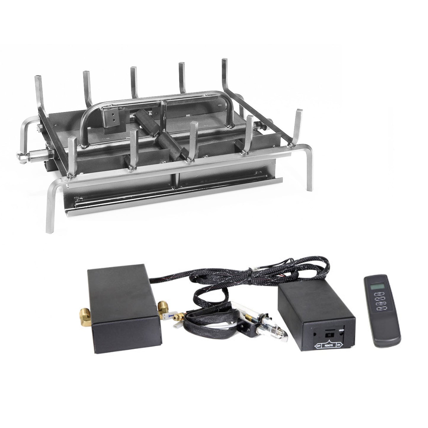 42" Indoor Assembled See Through Three Burner Gas Burners