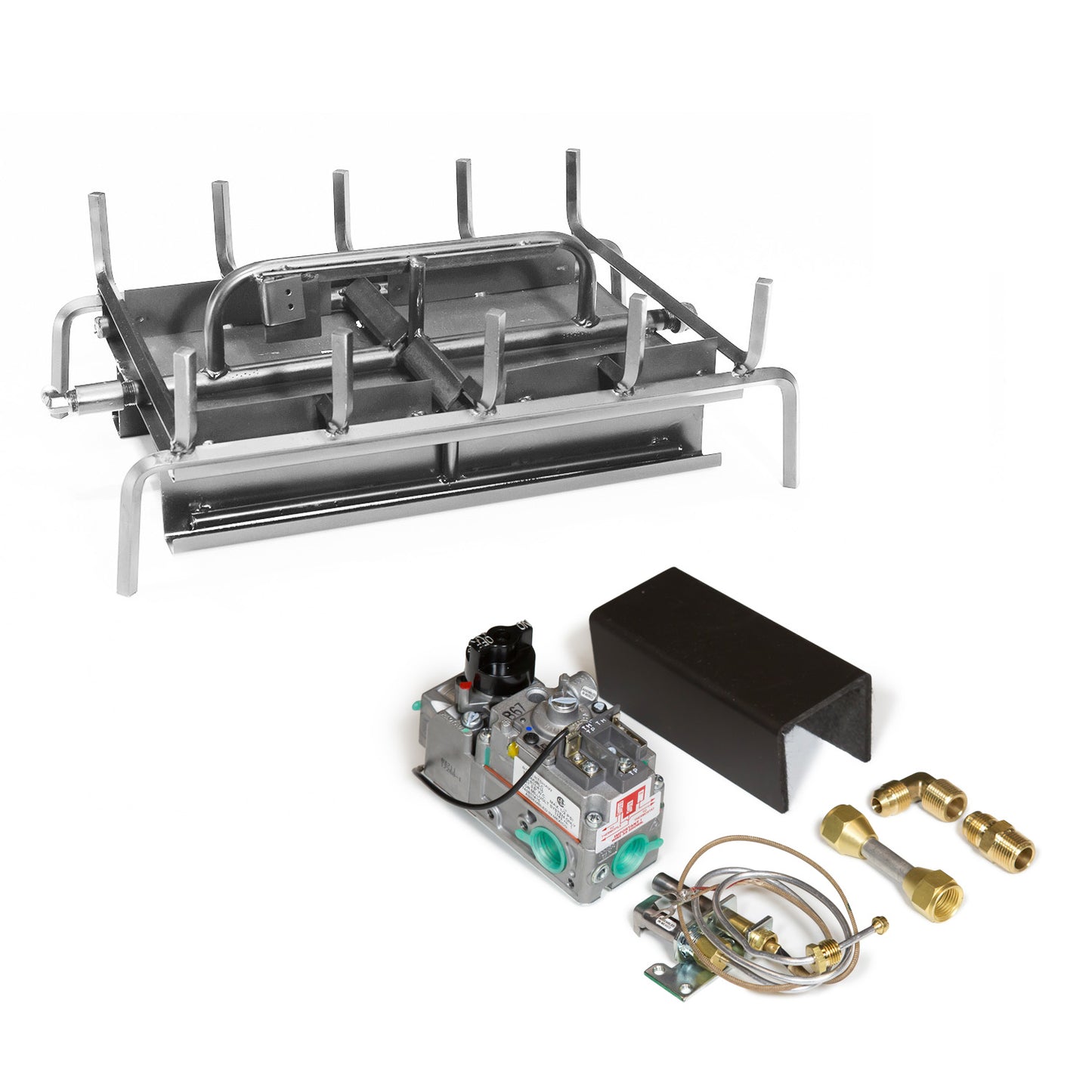 42" Indoor Assembled See Through Three Burner Gas Burners