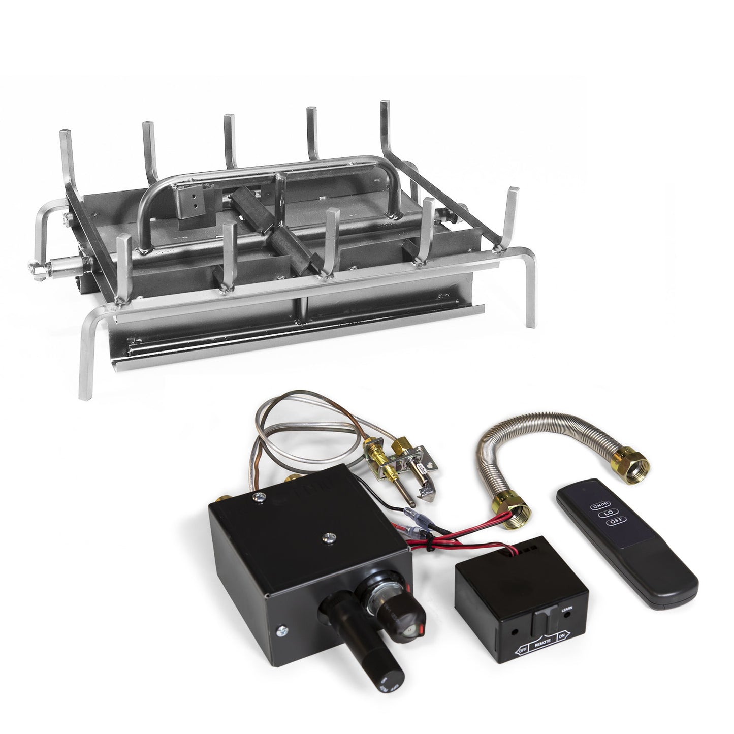 42" Indoor Assembled See Through Three Burner Gas Burners