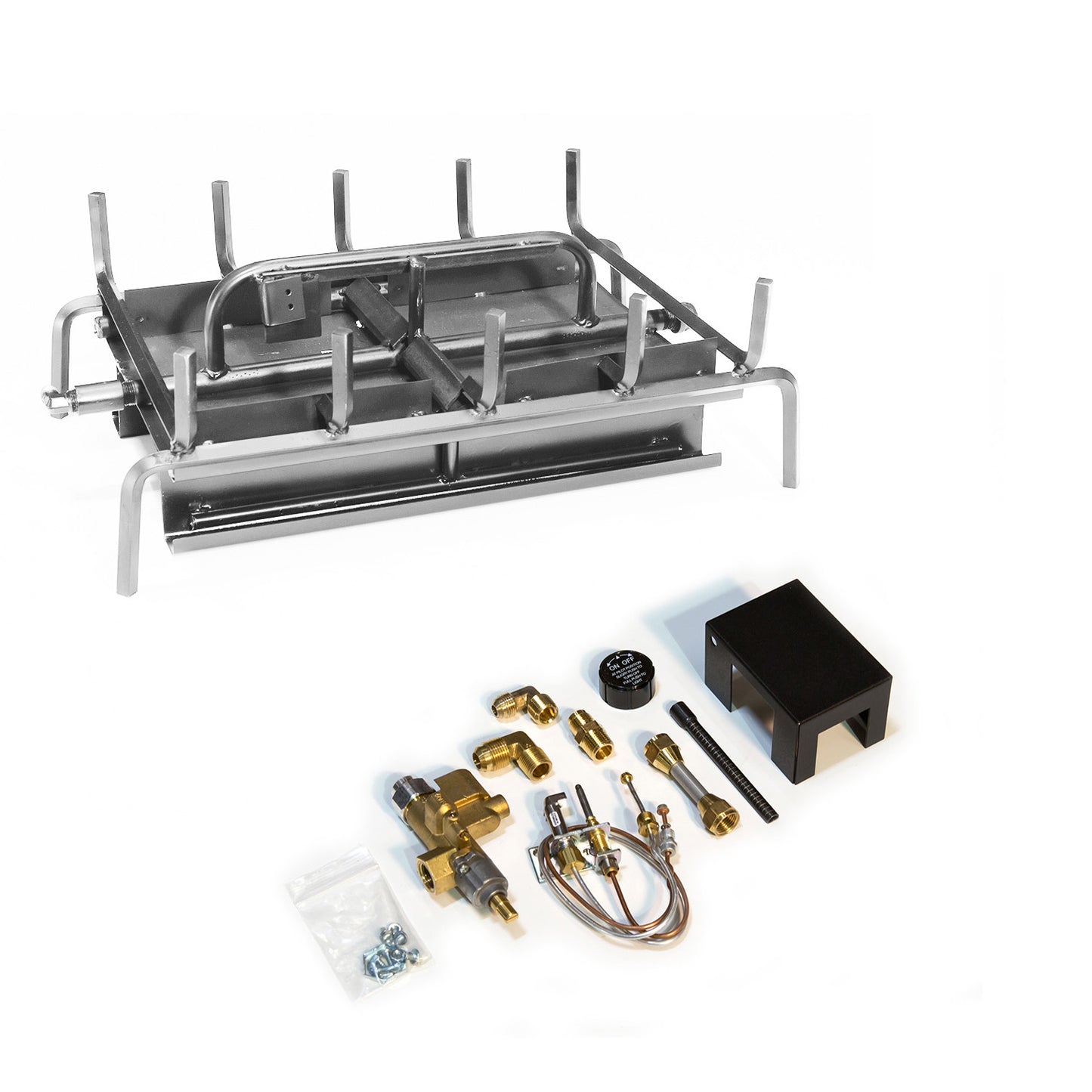 42" Indoor Assembled See Through Three Burner Gas Burners