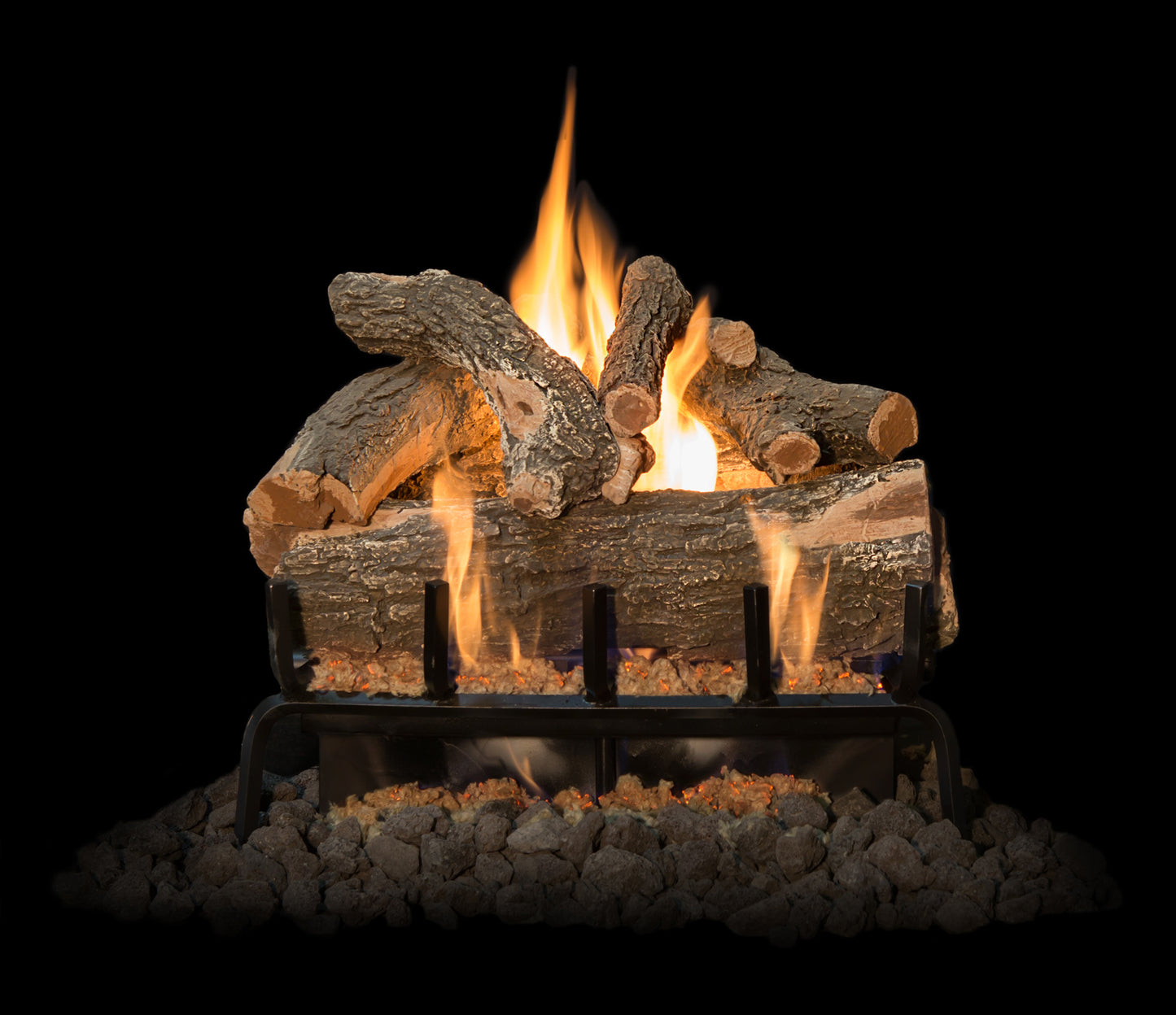 Arizona Weathered Oak See Through Vented Indoor/Outdoor Log Sets - Logs Only