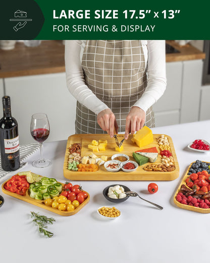 Cheese Board Set with Side Trays