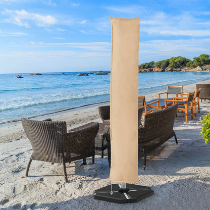 11 Feet Water-Proof Outdoor Parasol Cover Umbrella Cover with Fiberglass Rod