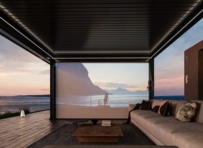 Motorized Projection Screen for FlexPatio Pergolas