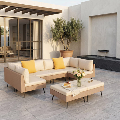 Axis 95.2" Coastal Outdoor Sectional Set, 8-Piece