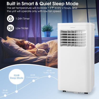 6000 BTU(SACC) Portable Air Conditioner Cools 250 Sq.Ft