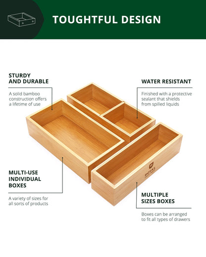 Storage Box Set of 3, Natural