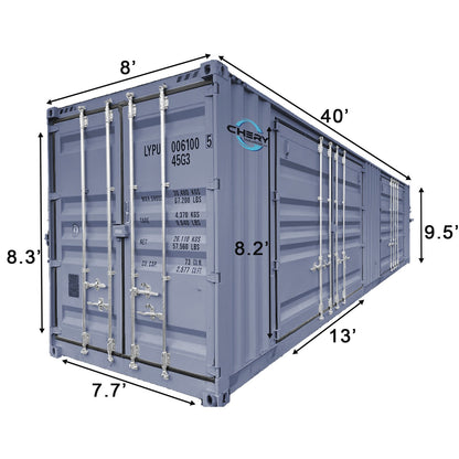 40FT High Cube Two Multi Doors Container