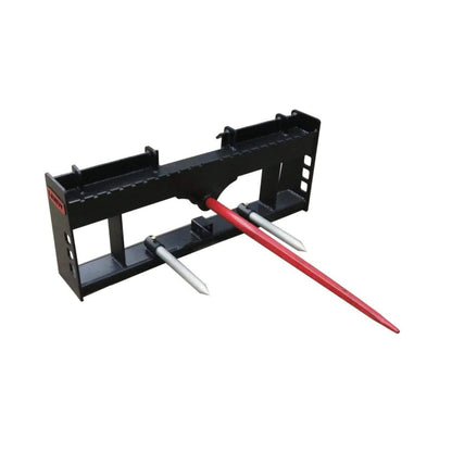 42-Inch Heavy-Duty Pallet Forks Hay Spear Skid Steer Attachment with Quick Attach