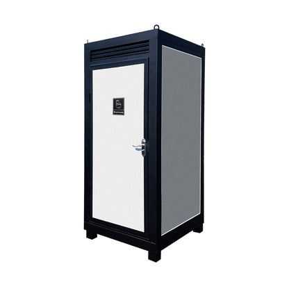 42-Inch One-Person Portable Outdoor Toilet Cabin With Light, Sink, and Vent Fan