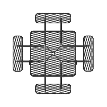 46" Square Picnic Table with Umbrella Hole