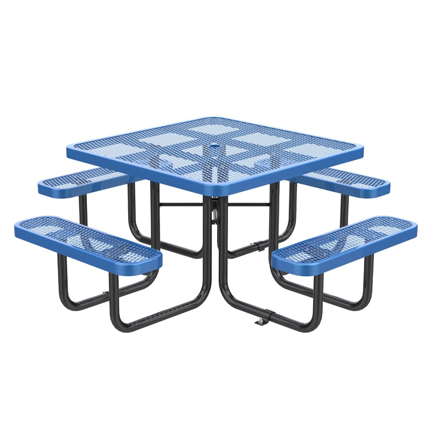 46" Square Picnic Table with Umbrella Hole