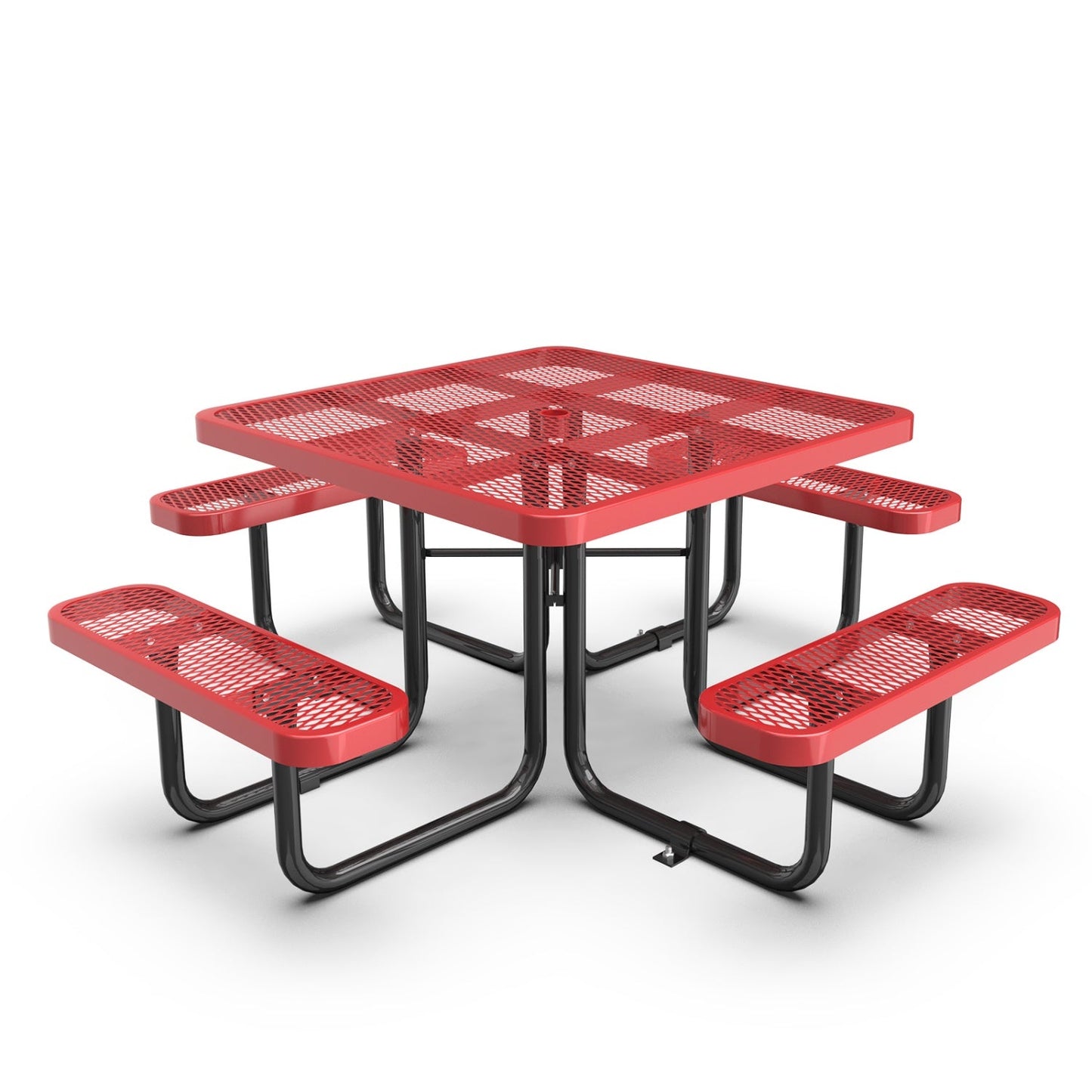 46" Square Picnic Table with Umbrella Hole